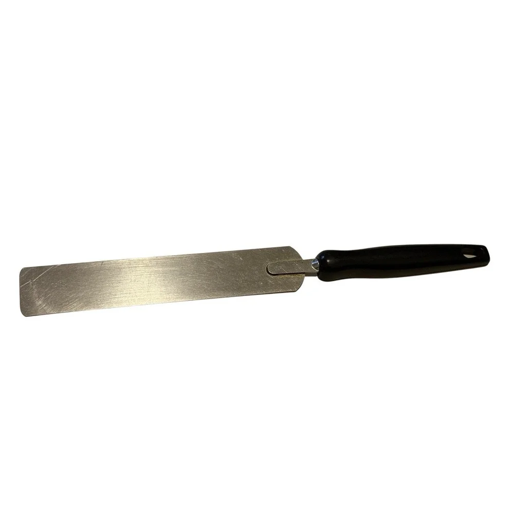 EKCO  Cake Icing Spatula Stainless Steel Wood Grain Handle USA